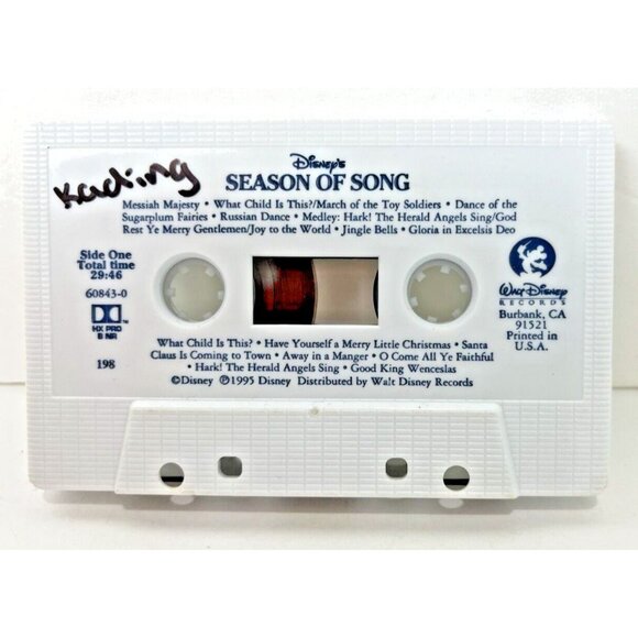 Walt Disney Records..Season of Song Traditional Holiday Collection Cassette Tape - Picture 5 of 7